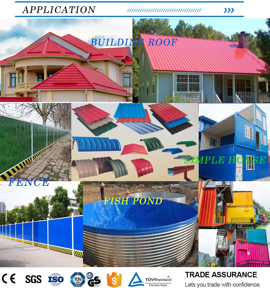 Factory Supply Price PVC Roof Tile Anti Corrosive Trapezoidal Wave UPVC Roofing Sheet for Warehouse